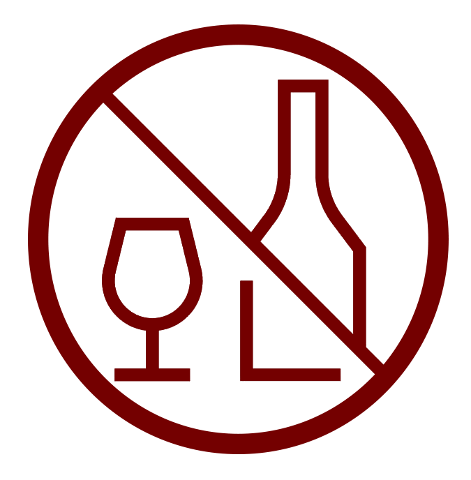 No Alcohol sign